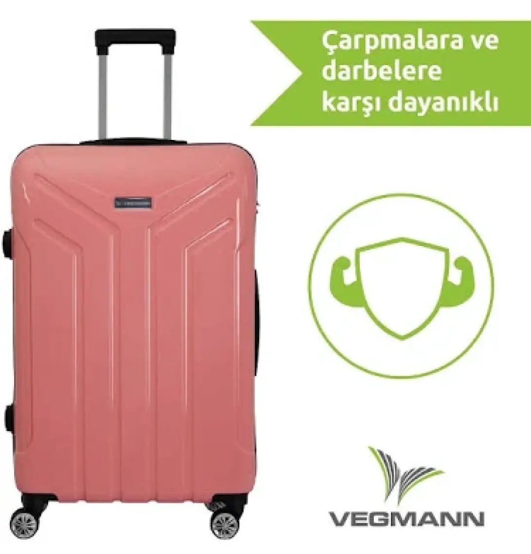 Vegmann Vela Siyah Kabin Boy Valiz