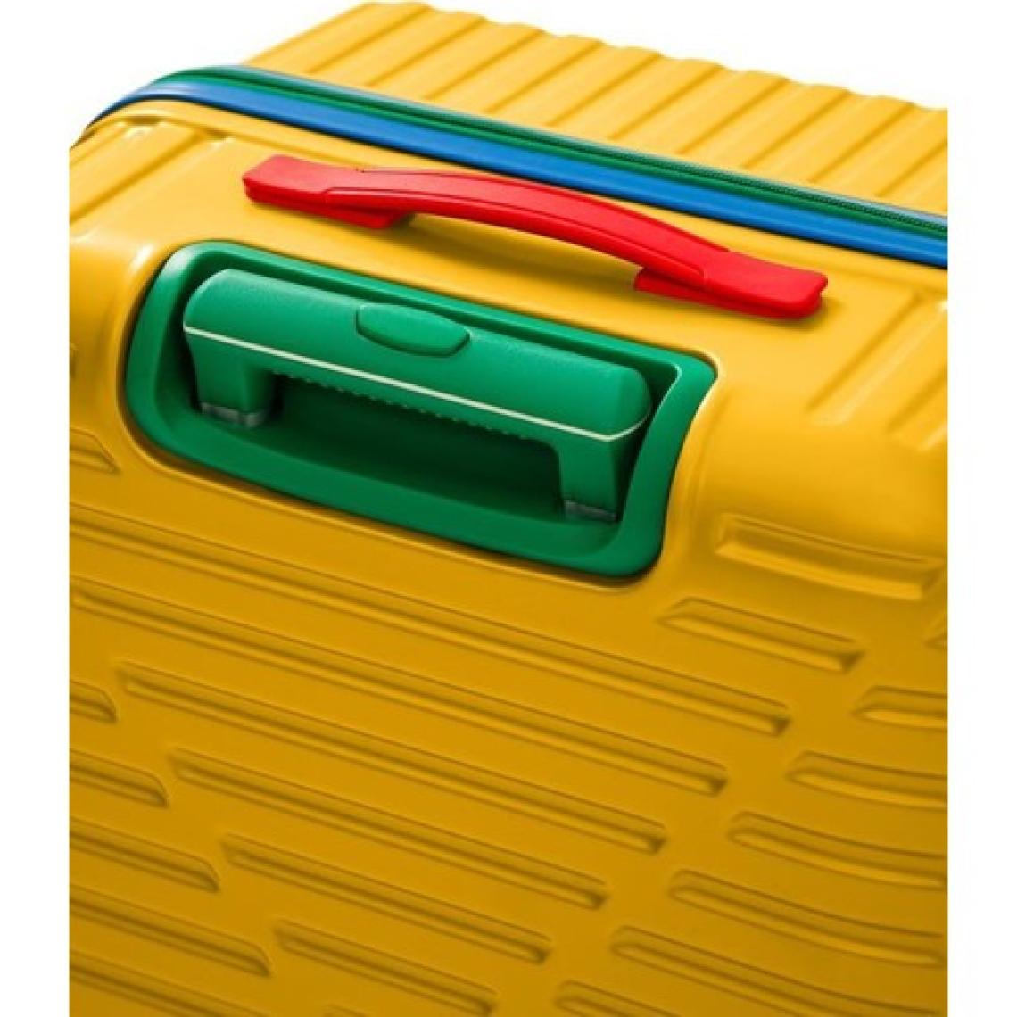 Orta Ve Kabin Boy 2'li Valiz Seti %100 Polikarbon Valiz 4x2 Teker Sarı 1088