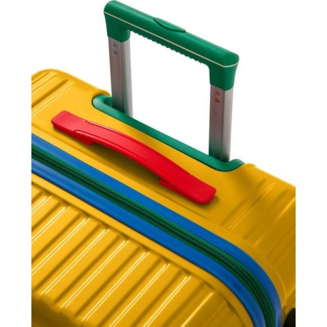 Orta Ve Kabin Boy 2'li Valiz Seti %100 Polikarbon Valiz 4x2 Teker Sarı 1088