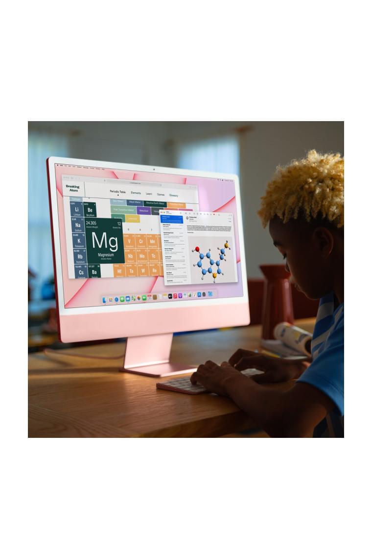 iMac Pembe MGPM3TU/A Apple M1 8 GB 256 GB SSD 8C GPU 24" 4.5K All in One PC