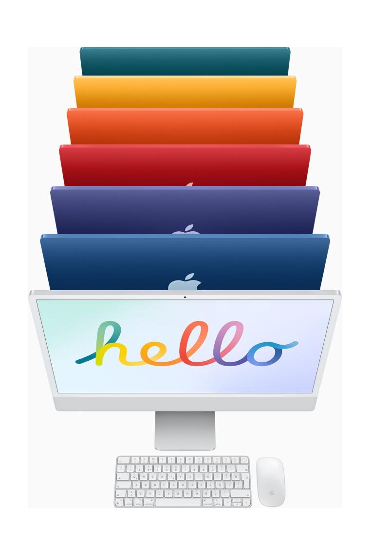 iMac Pembe MGPM3TU/A Apple M1 8 GB 256 GB SSD 8C GPU 24" 4.5K All in One PC