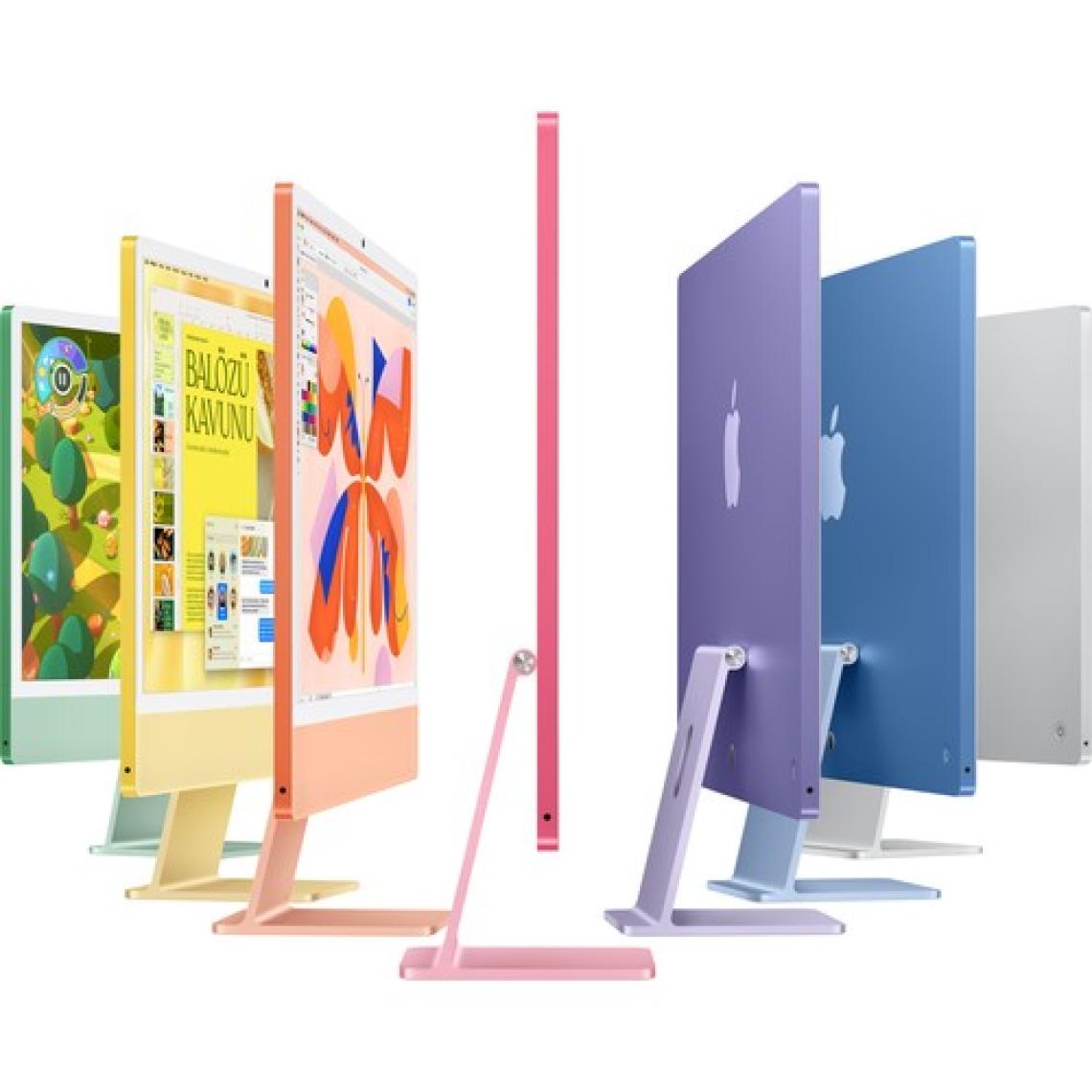 Apple iMac M4 Çip 16GB 256GB SSD macOS 24" All In One Bilgisayar MWUC3TU/A Gümüş