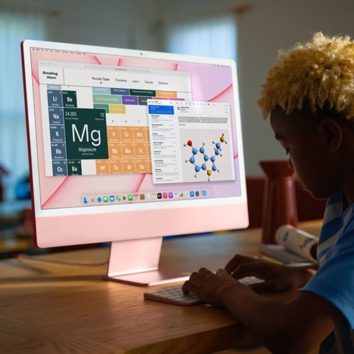 Apple iMac M1 Çip 8C GPU 8GB 512GB SSD macOS 24" 4.5K Retina All In One Bilgisayar MGPN3TU/A Pembe