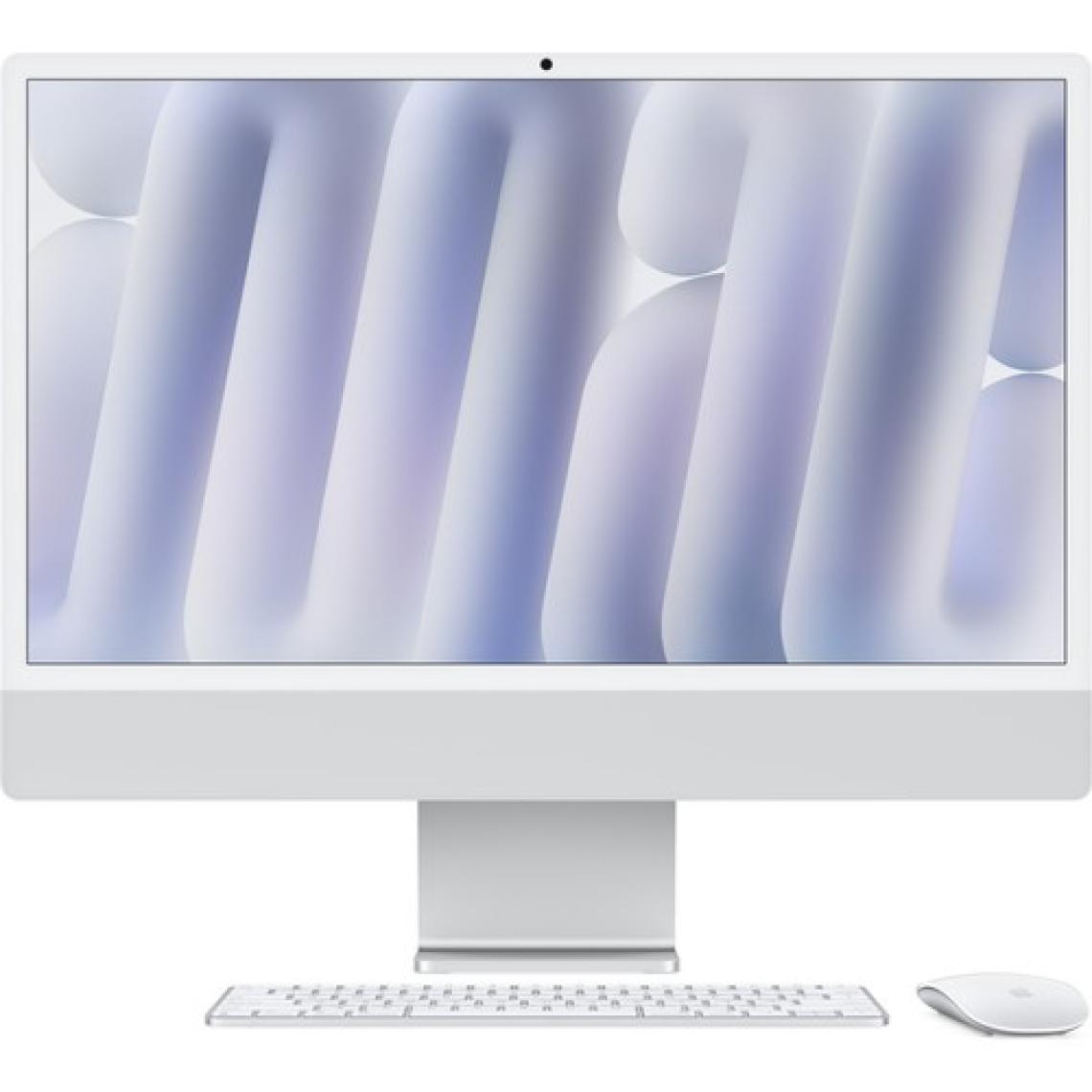 Apple iMac M4 Çip 16GB 256GB SSD macOS 24" All In One Bilgisayar MWUU3TU/A Gümüş