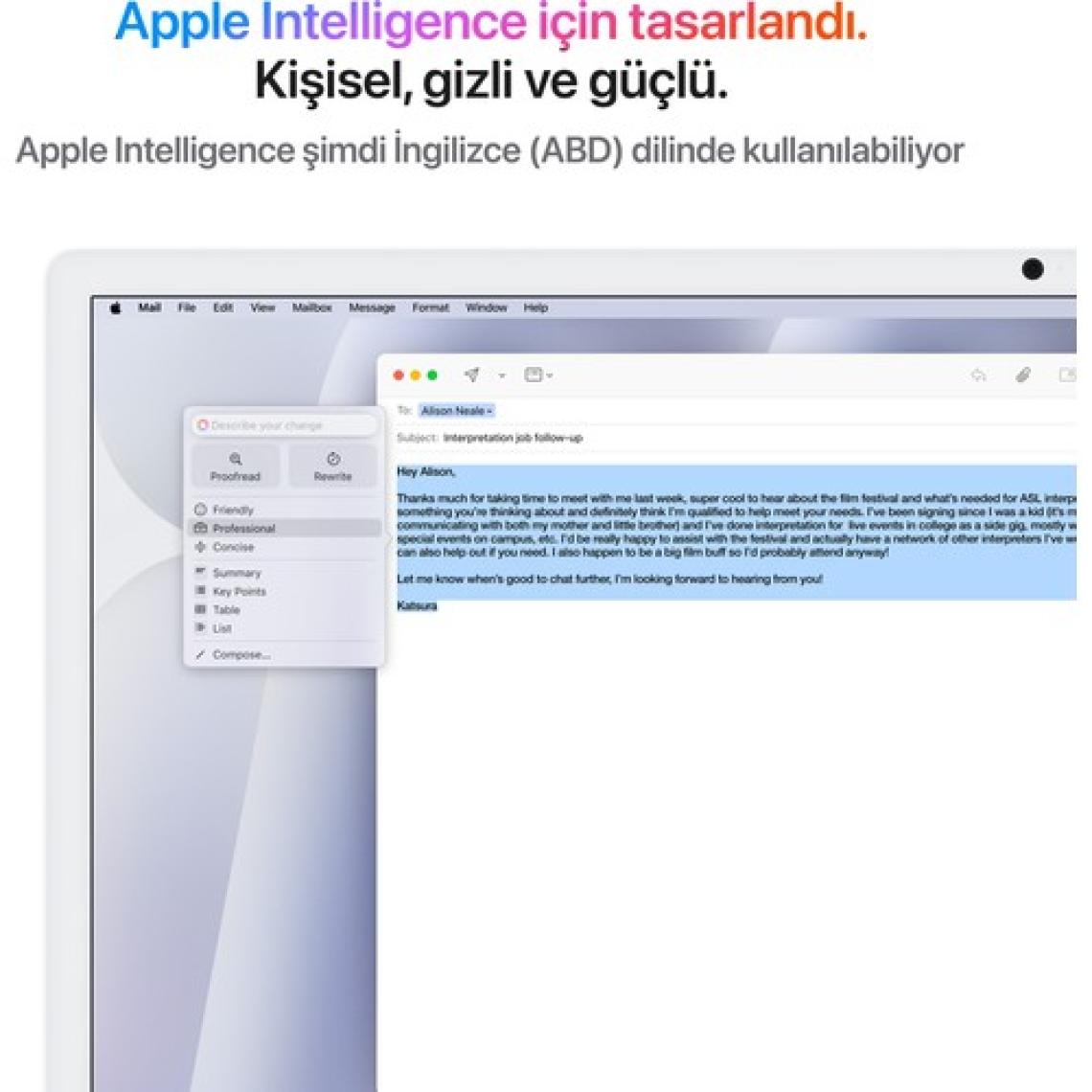 Apple iMac M4 Çip 16GB 256GB SSD macOS 24" All In One Bilgisayar MWUU3TU/A Gümüş