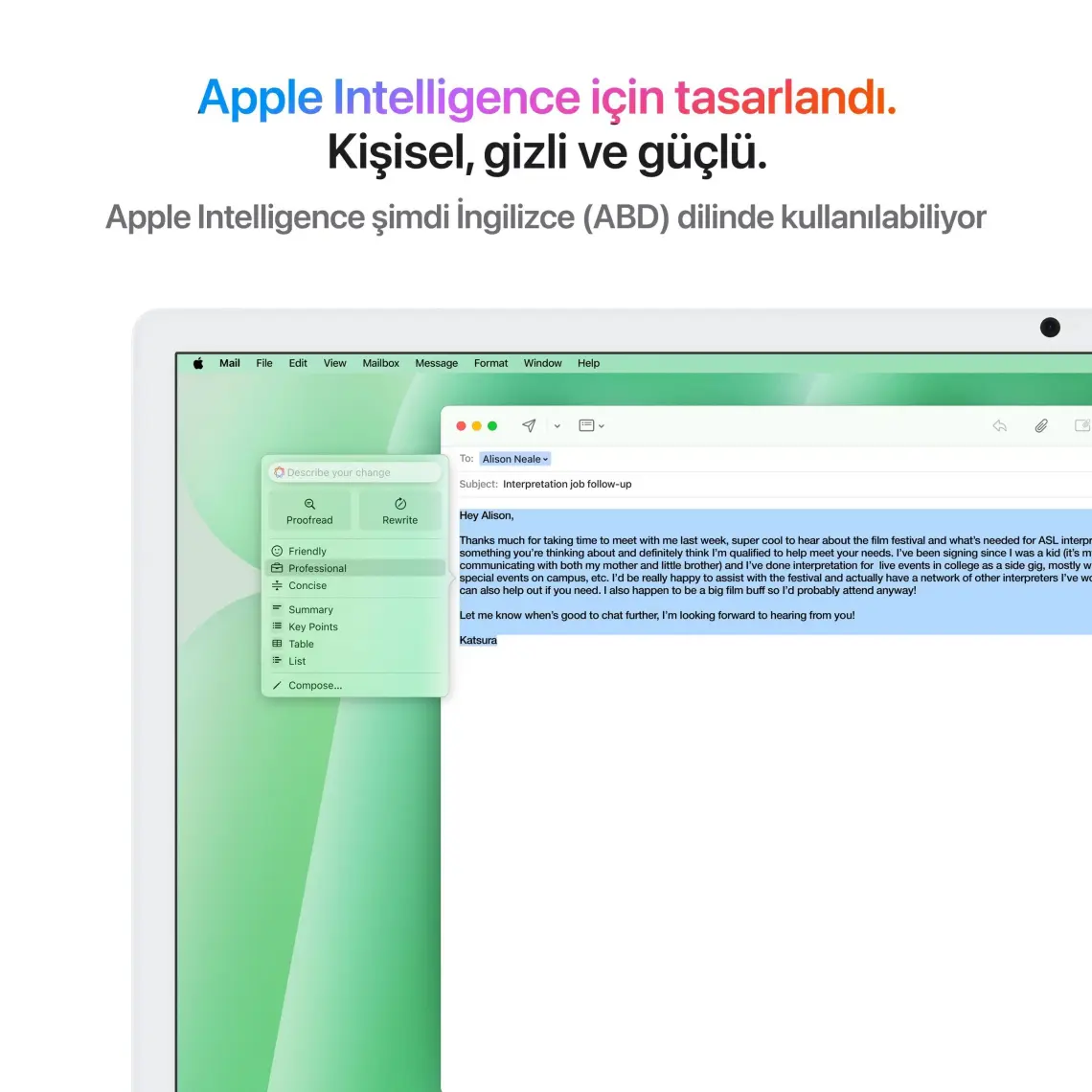 Apple iMac M4 Çip 16GB 256GB SSD macOS 24" All In One Bilgisayar MWUU3TU/A Gümüş