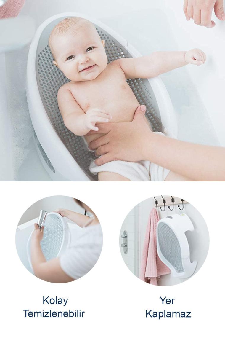Soft Bebek Küveti – Silikon Fileli Bebek Besleme Yıkama Banyo Küveti Bebek Banyo Oturağı