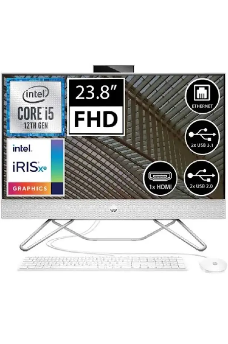 Hp Pro 240 G9 6D384EA I5-1235U 8gb 512GB SSD O/b Intel Iris Xe 23.8" Beyaz F.dos All In One Pc