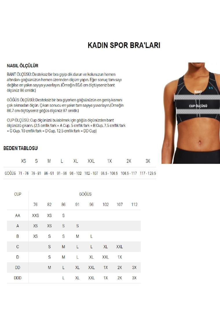 Kadın UA Dikişsiz Low Long Spor Sütyeni 1357719-001