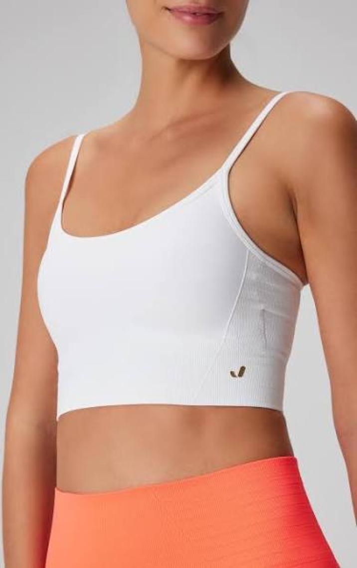 Jerf Gela Ayar Askılı Sport Bra Beyaz