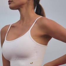 Jerf Gela Ayar Askılı Sport Bra Beyaz