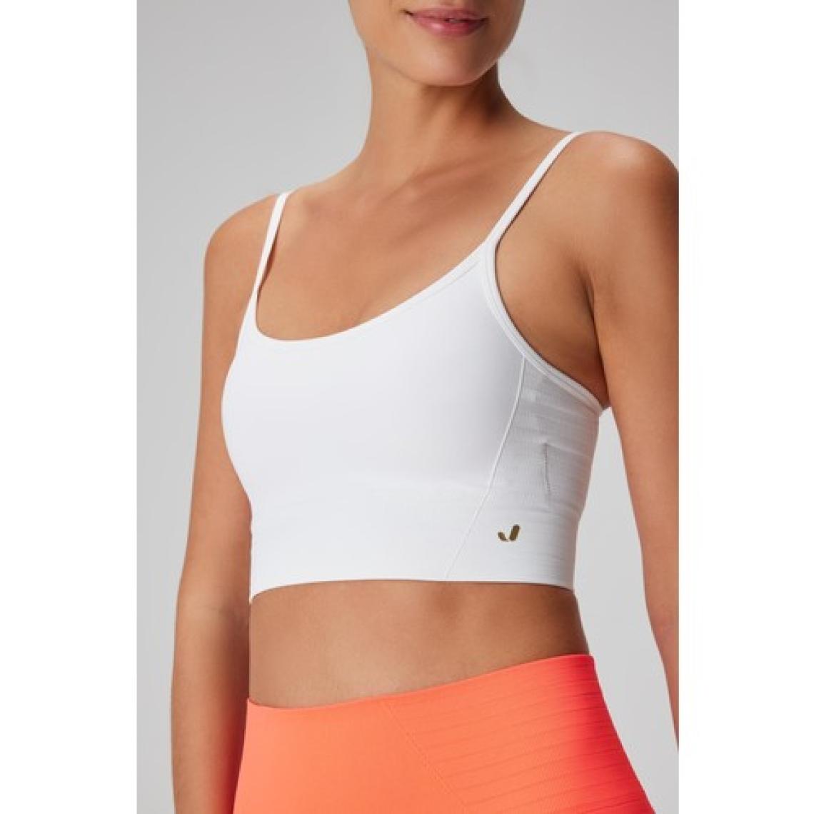Jerf Gela Ayar Askılı Sport Bra Beyaz