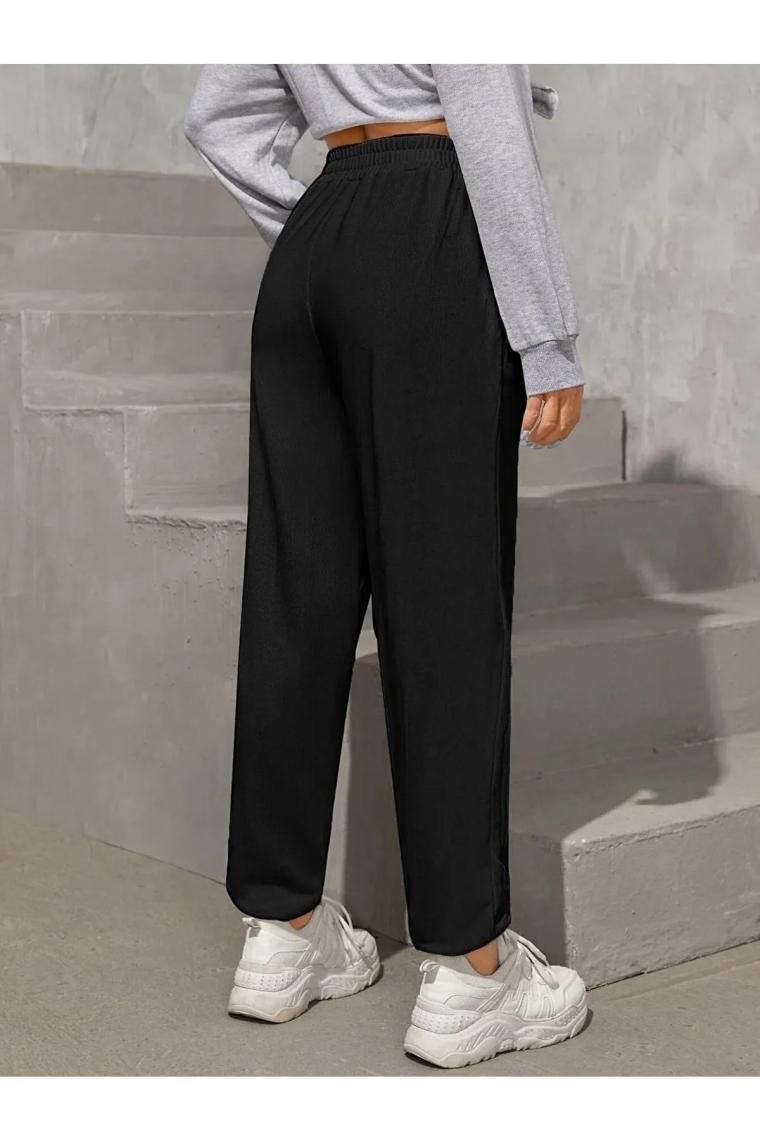 Eşofman Alt Unisex Mevsimlik Yüksek Bel Lastik Paca Jogger
