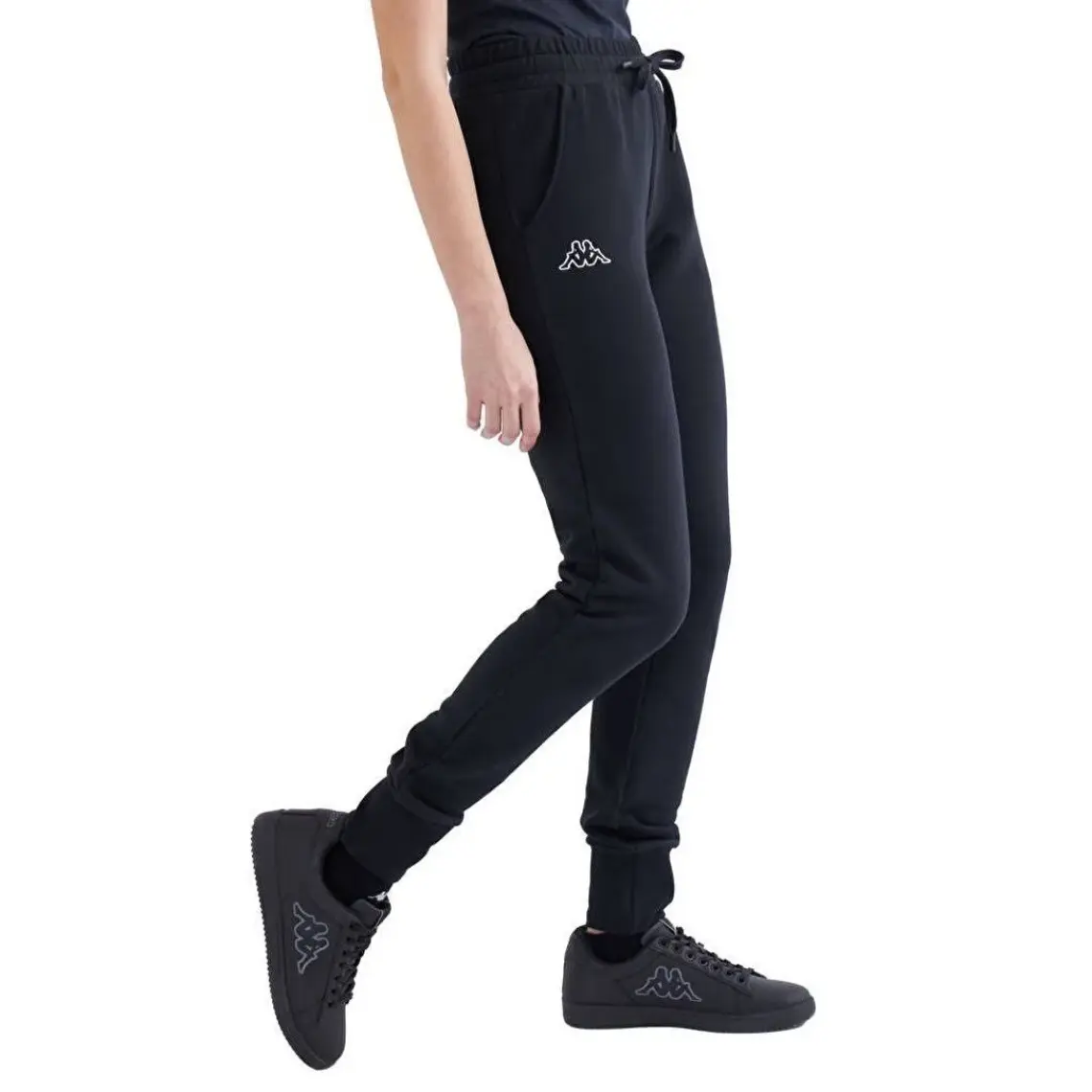 Kappa Logo Theek Slım Tk Siyah Kadın Eşofman 371E82W-005