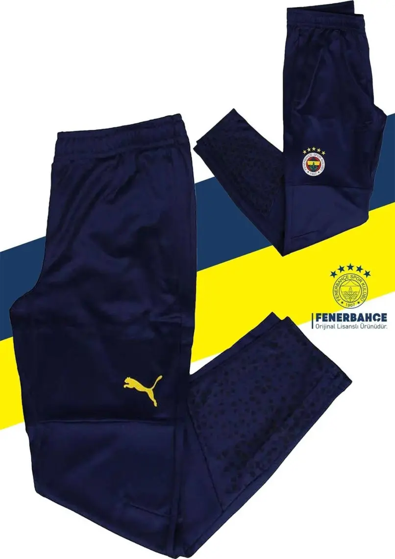 Fenerbahçe  Fenerbahçe Orijinal Rashel Kumaş A Takım Eşofman Altı Lacivert Tek Alt