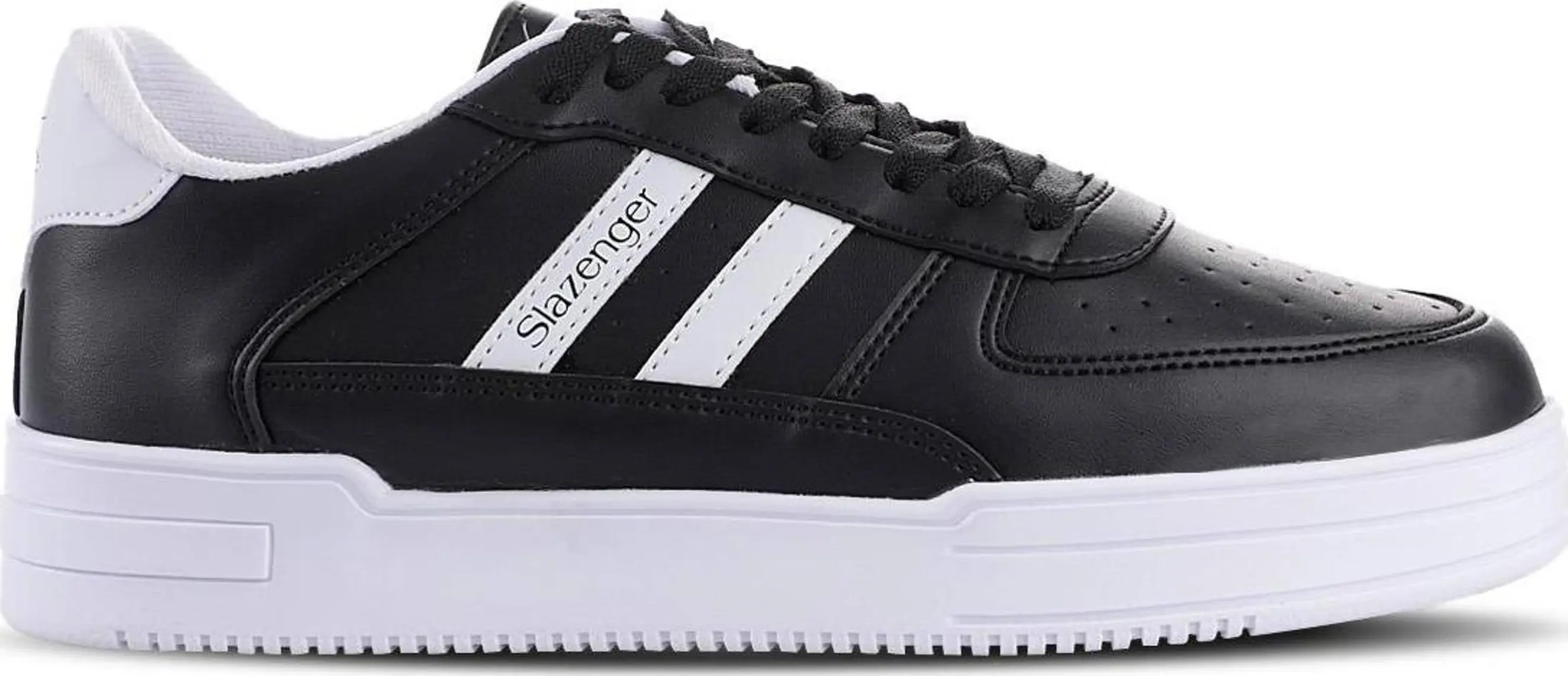 Slazenger CAMP IN Erkek Sneaker Koşu & Yürüyüş Ayakkabısı Siyah / Beyaz