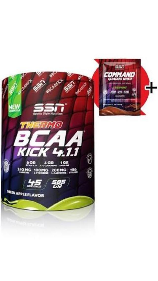 SSN Sports Style Nutrition Ssn Bcaa Thermo Kick 585 gr Yeşil Elma