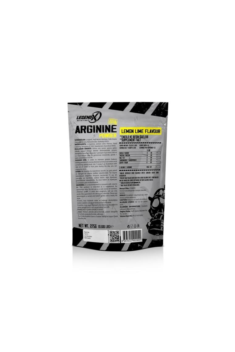 Arginine Yeşil Limon Aromalı 55 Servis 275 gr