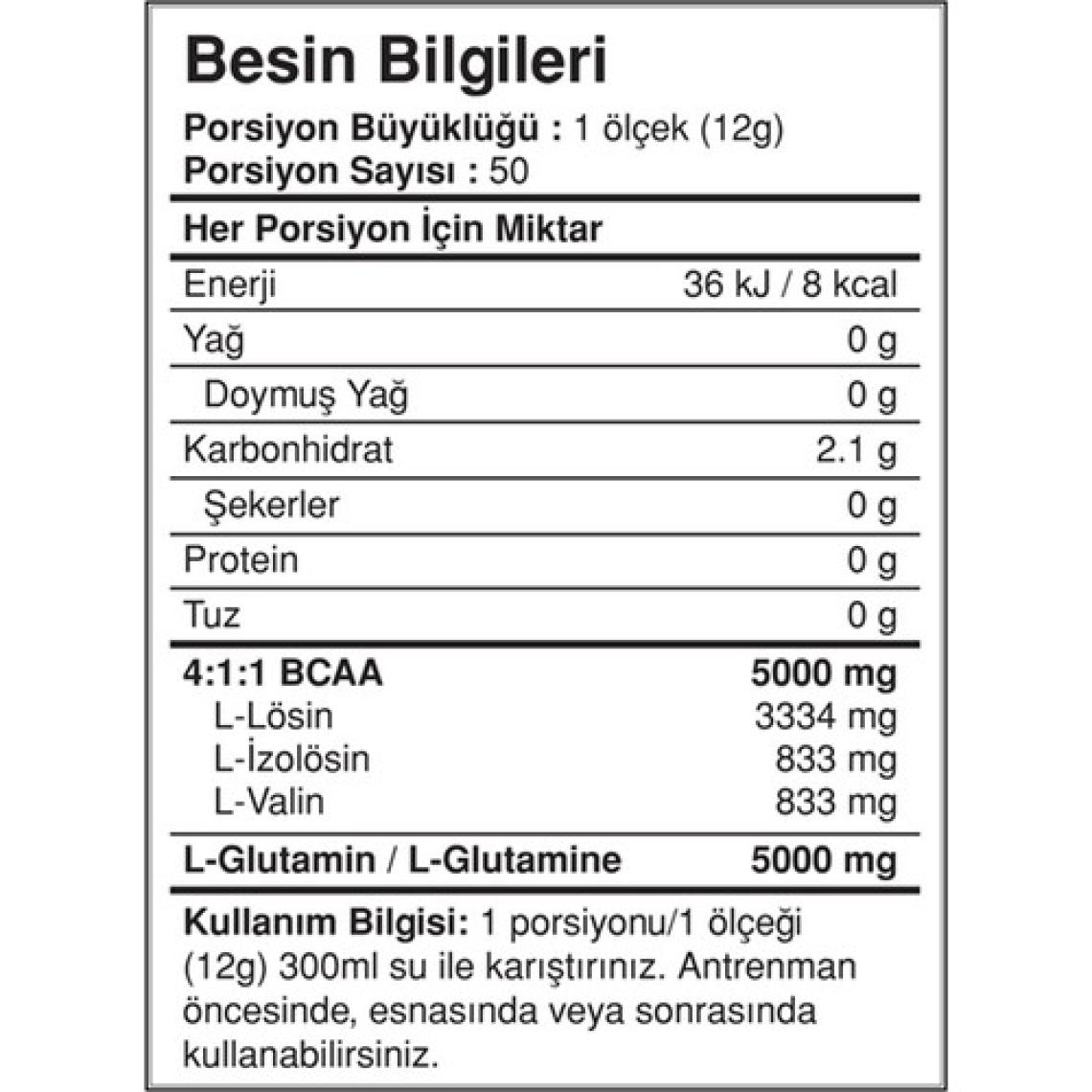Bigjoy Sports Bcaa Glutamine Karpuz Aroma 600g Bcaa Glutamin Amino Asit