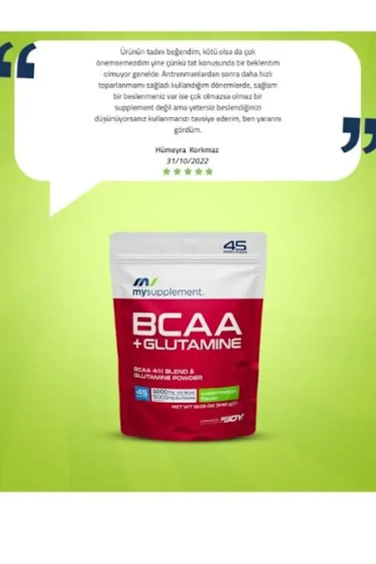 Mysupplement Bcaa+ Glutamine Doypack 540g Bcaa+ Glutamin Aminoasit