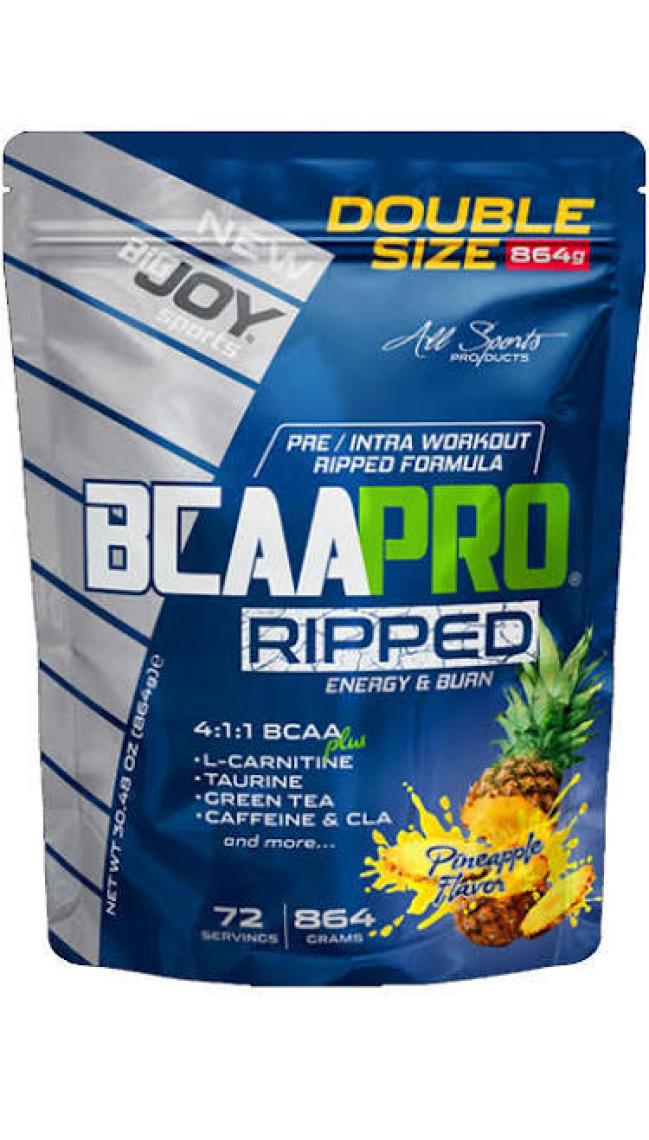 Bigjoy Sports Bcaapro Ripped Bcaa L-Carnitine  Taurine Caffeine Amino Asit Ananas Aroma 864g