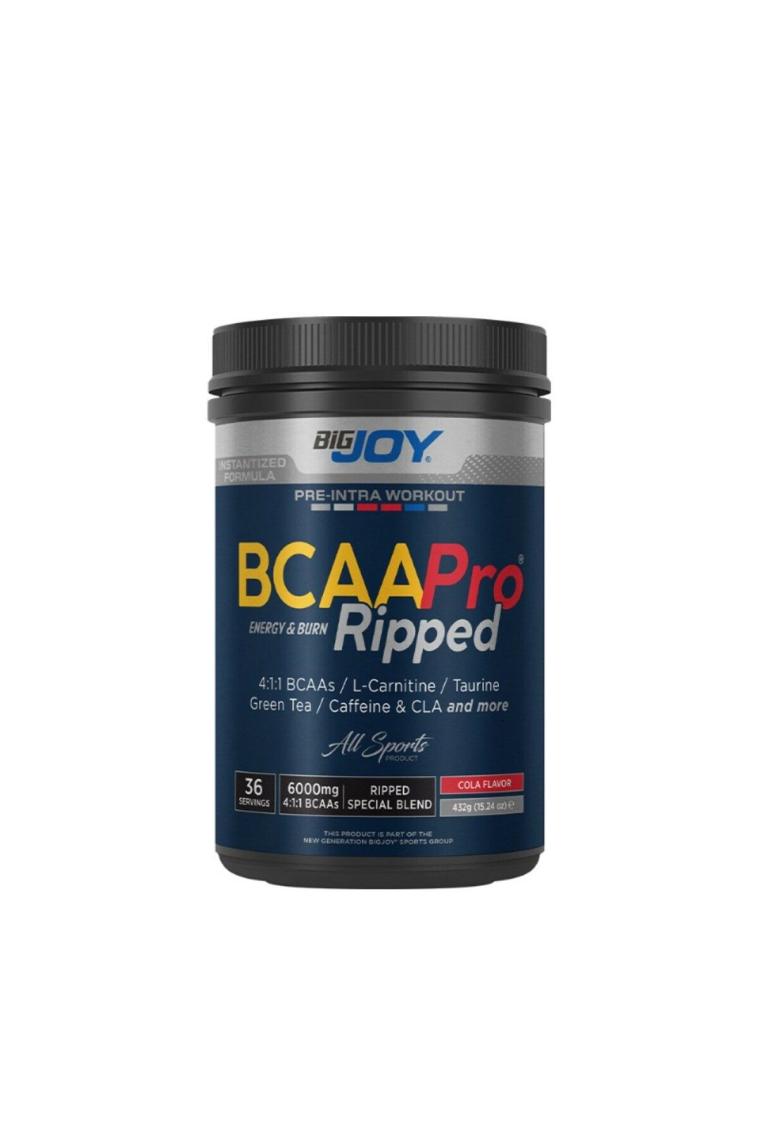 Bigjoy Sports Bcaapro Ripped Bcaa L-Carnitine  Taurine Caffeine Cola Aroma 432g