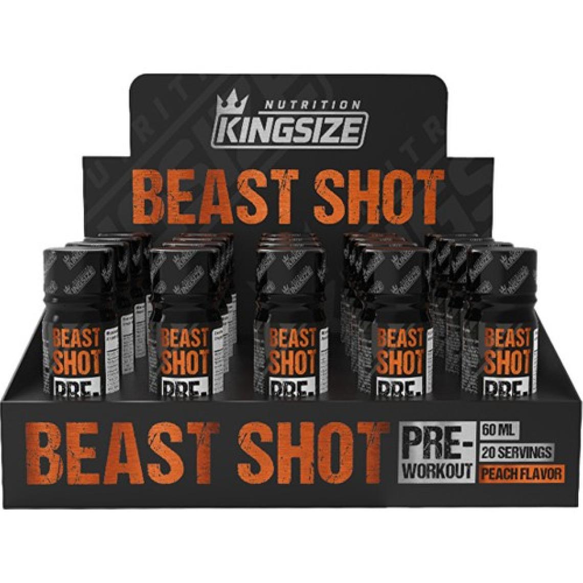 Kingsize Nutrition Beast Shot Pre-Workout 60 ml 20 Adet