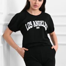 Kadın Yazı Baskılı Kısa Kollu Eşofman Takımı 3737-23