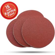 Telvesse 15 Adet Cırt Zımpara Spiral Avuç Içi Taşlama 115 mm Harman Paket