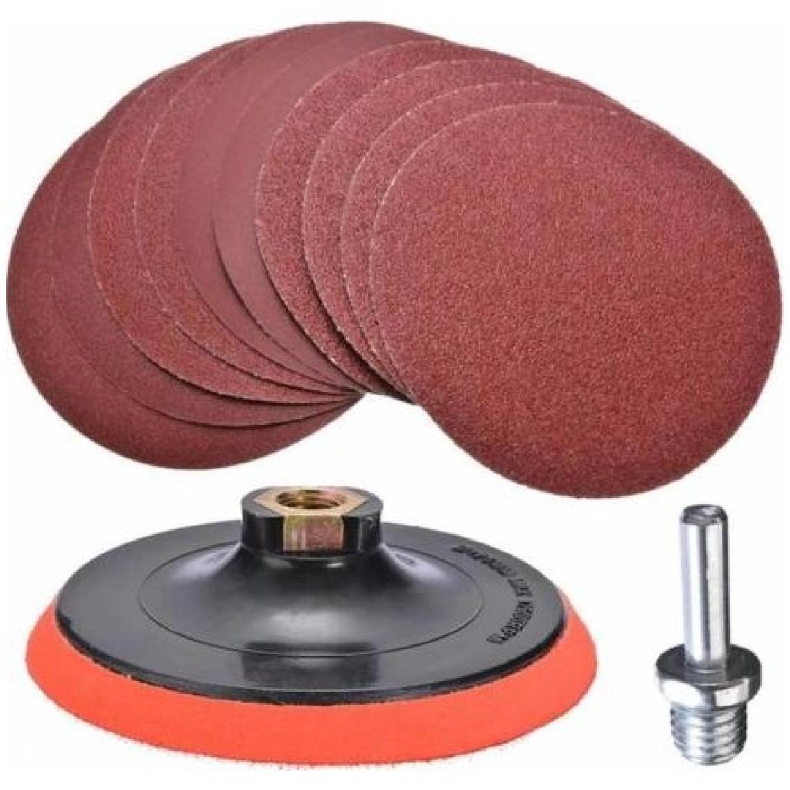 UGR Cırt Zımpara Seti Spiral Taşlama Matkap Uyumlu 115 mm 42 Parça