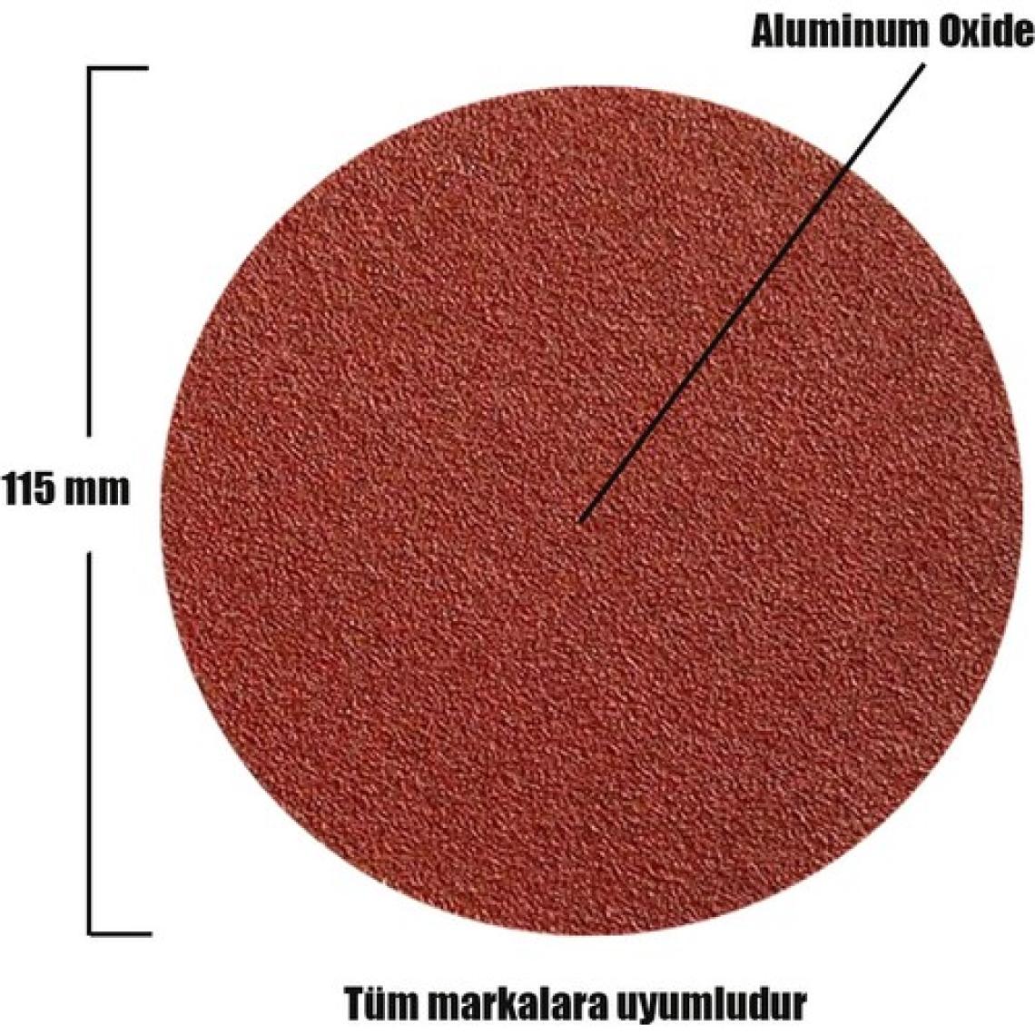 Badem10 Cırt Zımpara Spiral Avuç Taşlama 115 mm (100 Adet )