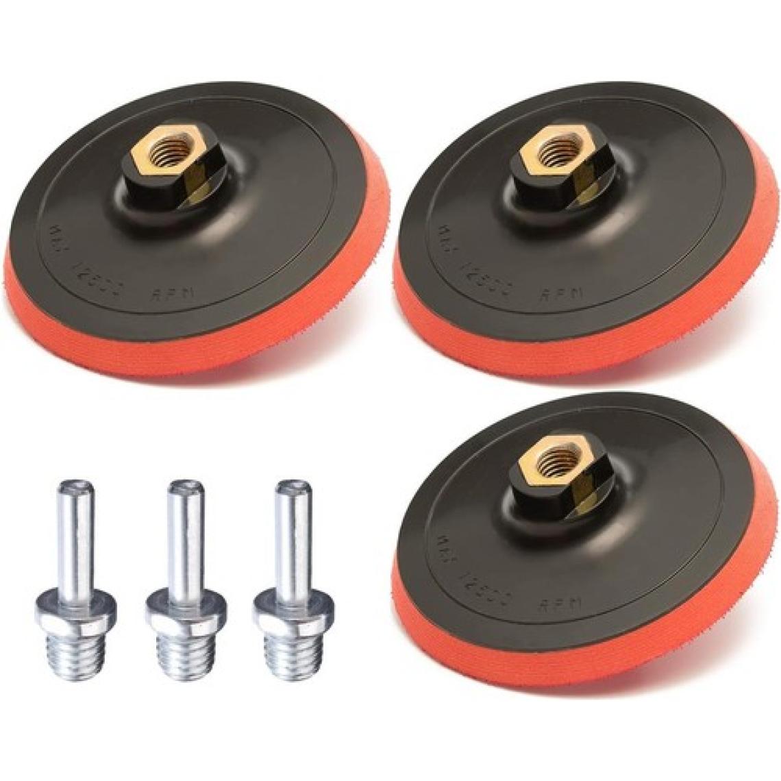 Telvesse Rodex Avuç Içi Taşlama Cırt Zımpara Tabanı + Pim Seti 115MM ( 6 Parça ) RZP115