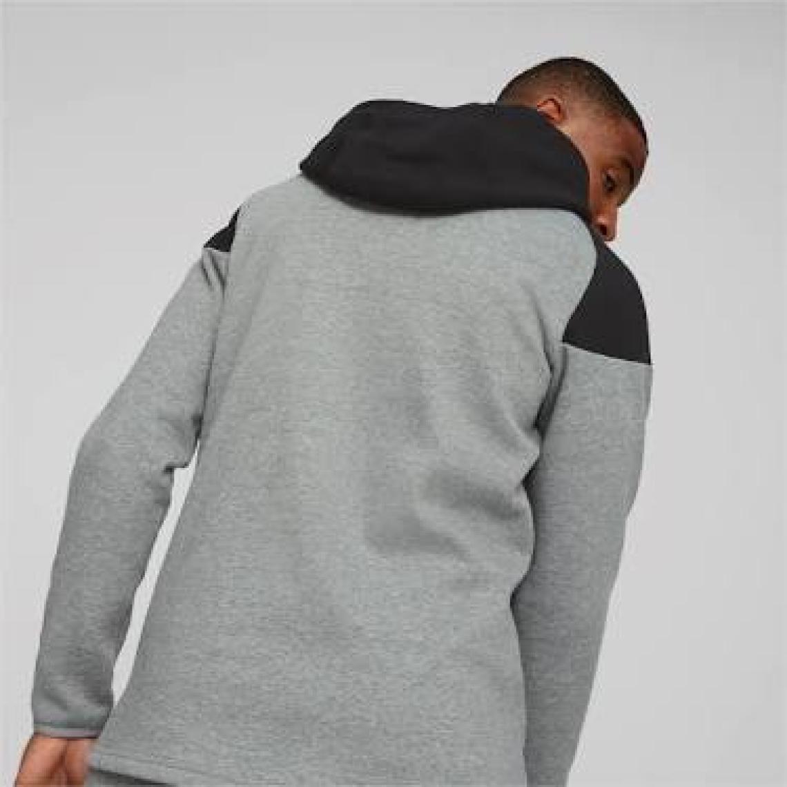 Puma Teamcup Casuals Hooded Jkt Erkek Futbol Ceketi 65798713 Gri