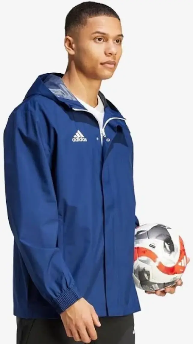 adidas ENT22 Aw Jkt Erkek Futbol Antrenman Yağmurluk IK4011 Mavi
