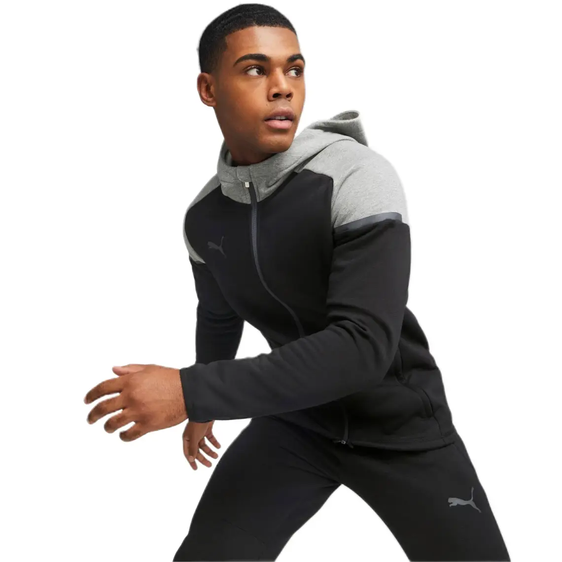 Puma Teamcup Casuals Hooded Jkt Erkek Futbol Ceketi 65798703 Siyah