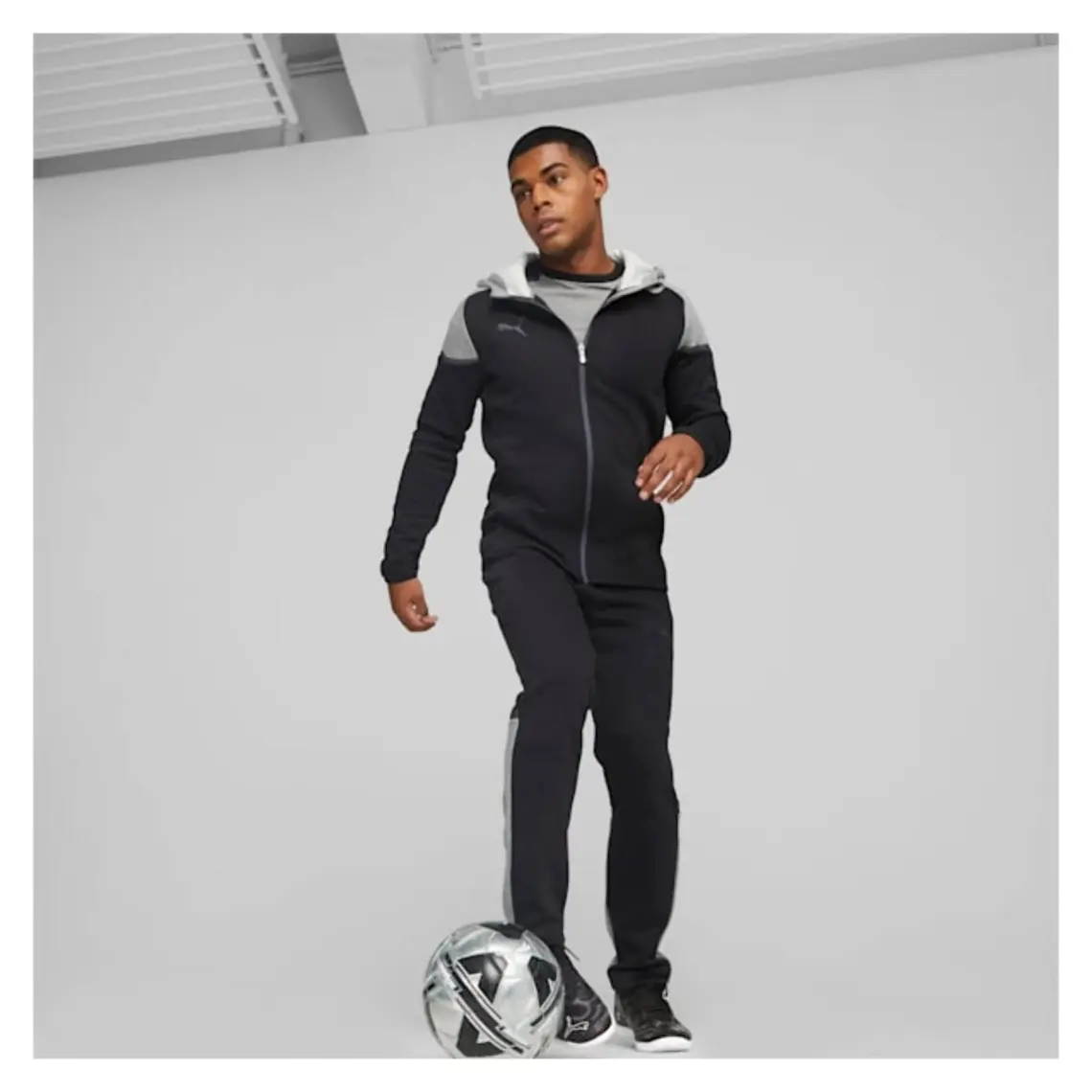Puma Teamcup Casuals Hooded Jkt Erkek Futbol Ceketi 65798703 Siyah