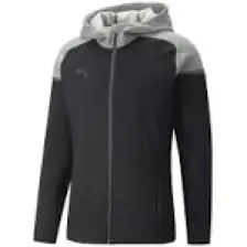 Puma Teamcup Casuals Hooded Jkt Erkek Futbol Ceketi 65798703 Siyah