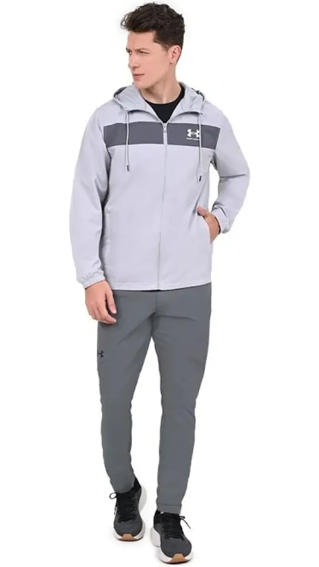 UNDER ARMOUR UA Sportstyle Windbreaker 1361621-012 Erkek Gri  Mont&Ceket