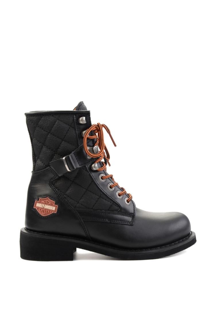 Harley Davidson New Worker Siyah Kadın Deri Bot