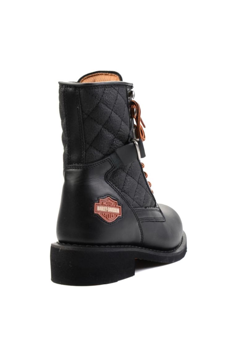 Harley Davidson New Worker Siyah Kadın Deri Bot