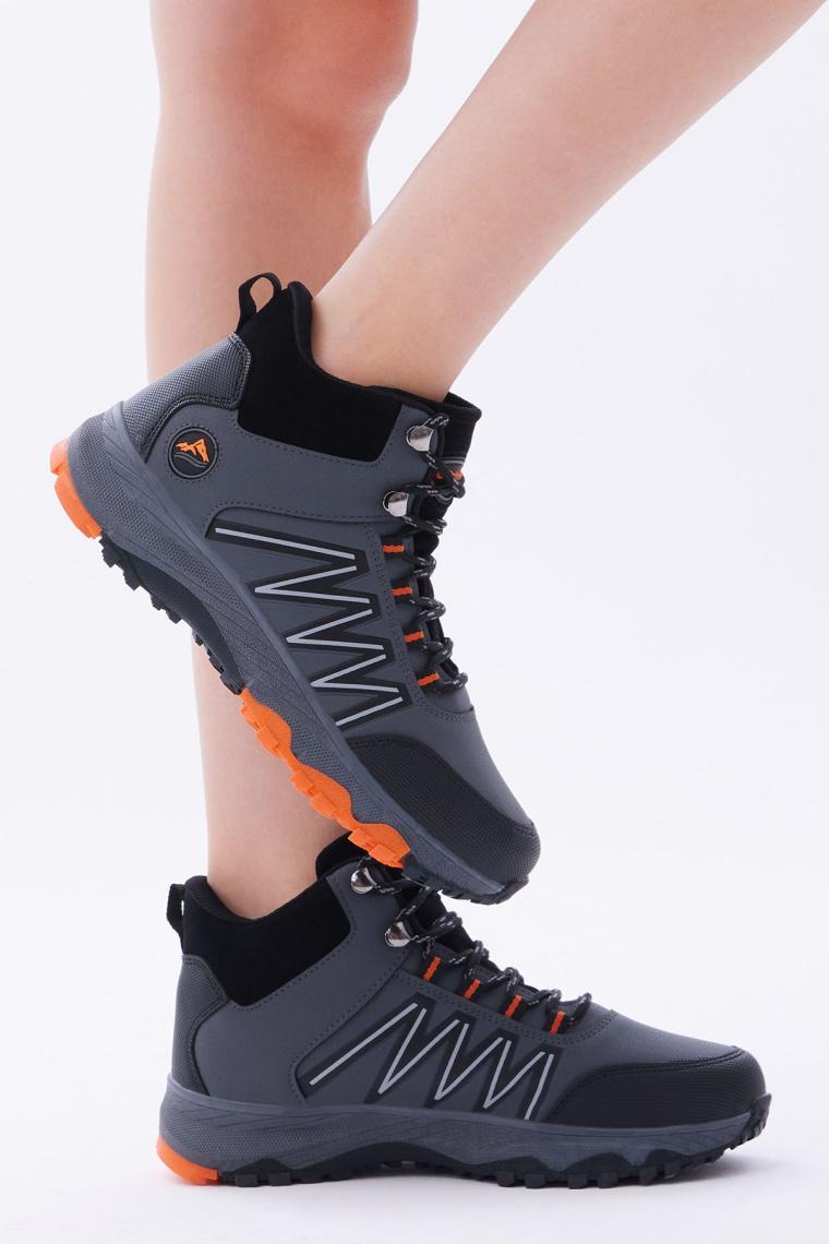 Unisex Füme Oranj Rahat Kalıp Bağcıklı Bot