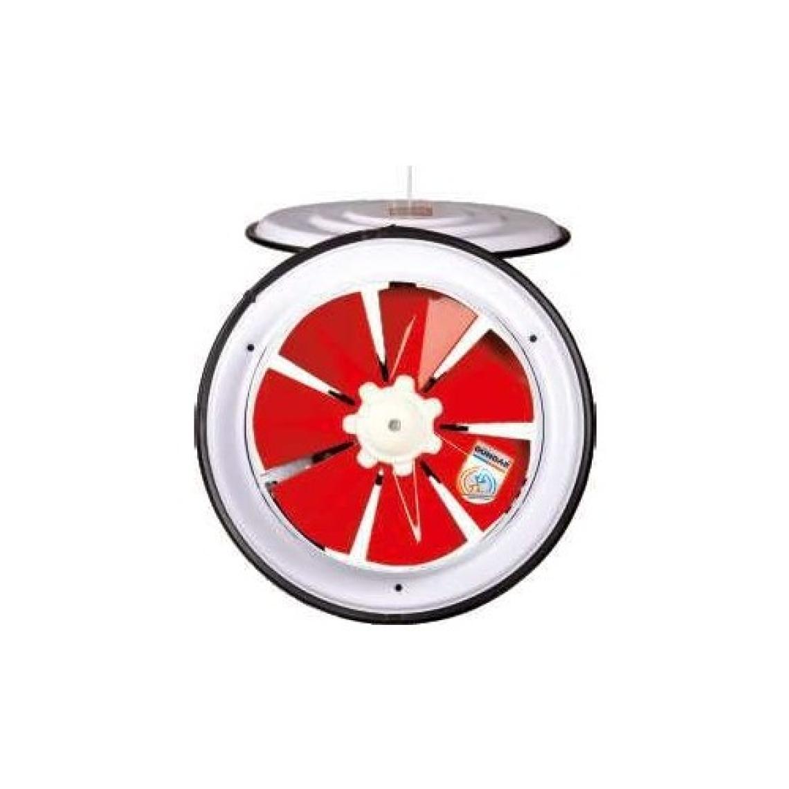 Dündar 25 cm K 25 1375 D/D 220 230 Volt Monofaze Kapaklı Pencere Tipi Aksiyal Fan Aspiratör