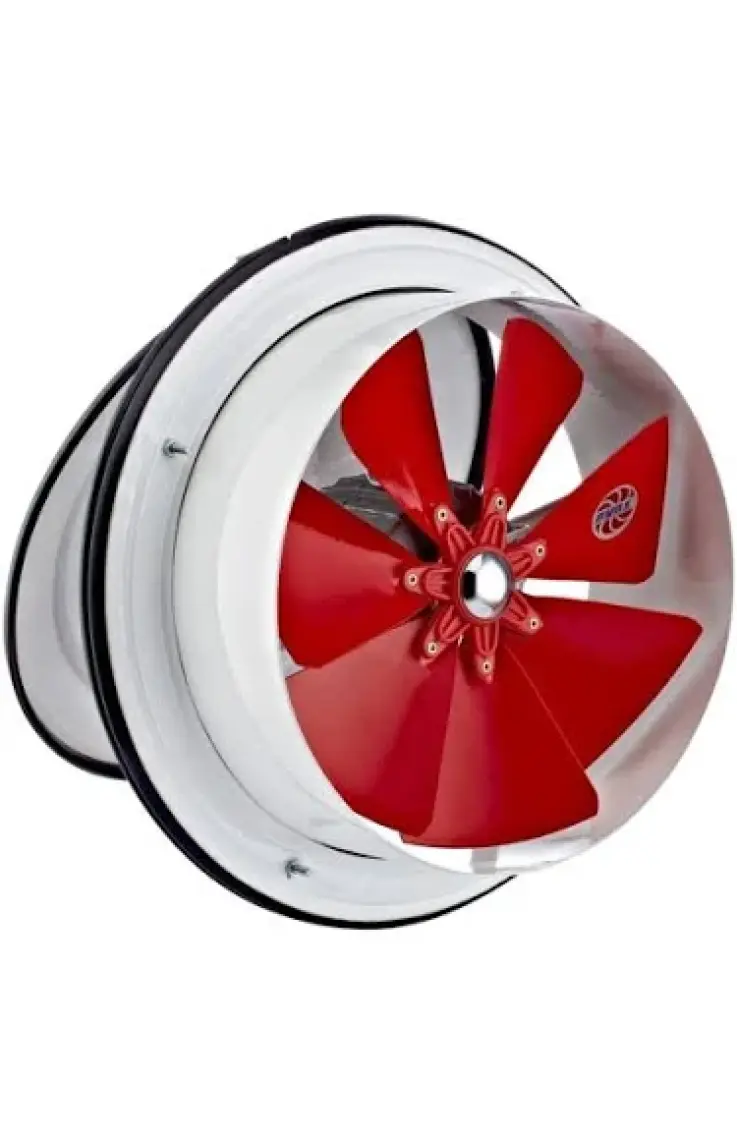 Ayas 16 cm çap KTA-160-4K-M 1400 D/D 220/230 volt Monofaze Kapaklı Tip Aspiratör