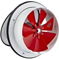 Ayas 16 cm çap KTA-160-4K-M 1400 D/D 220/230 volt Monofaze Kapaklı Tip Aspiratör