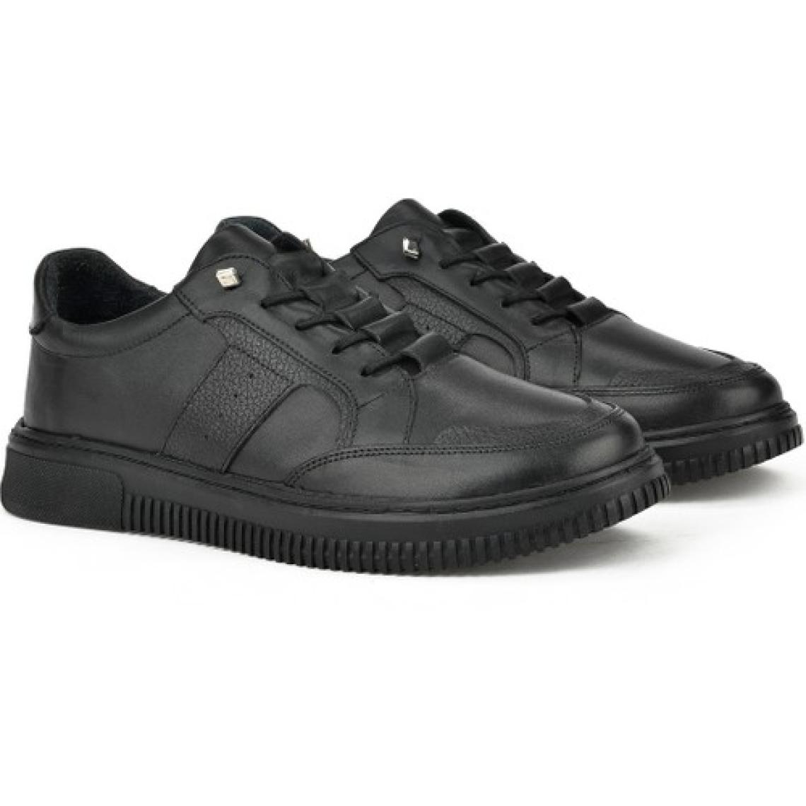 Ziya Erkek Deri Sneaker 133423Z98 Siyah