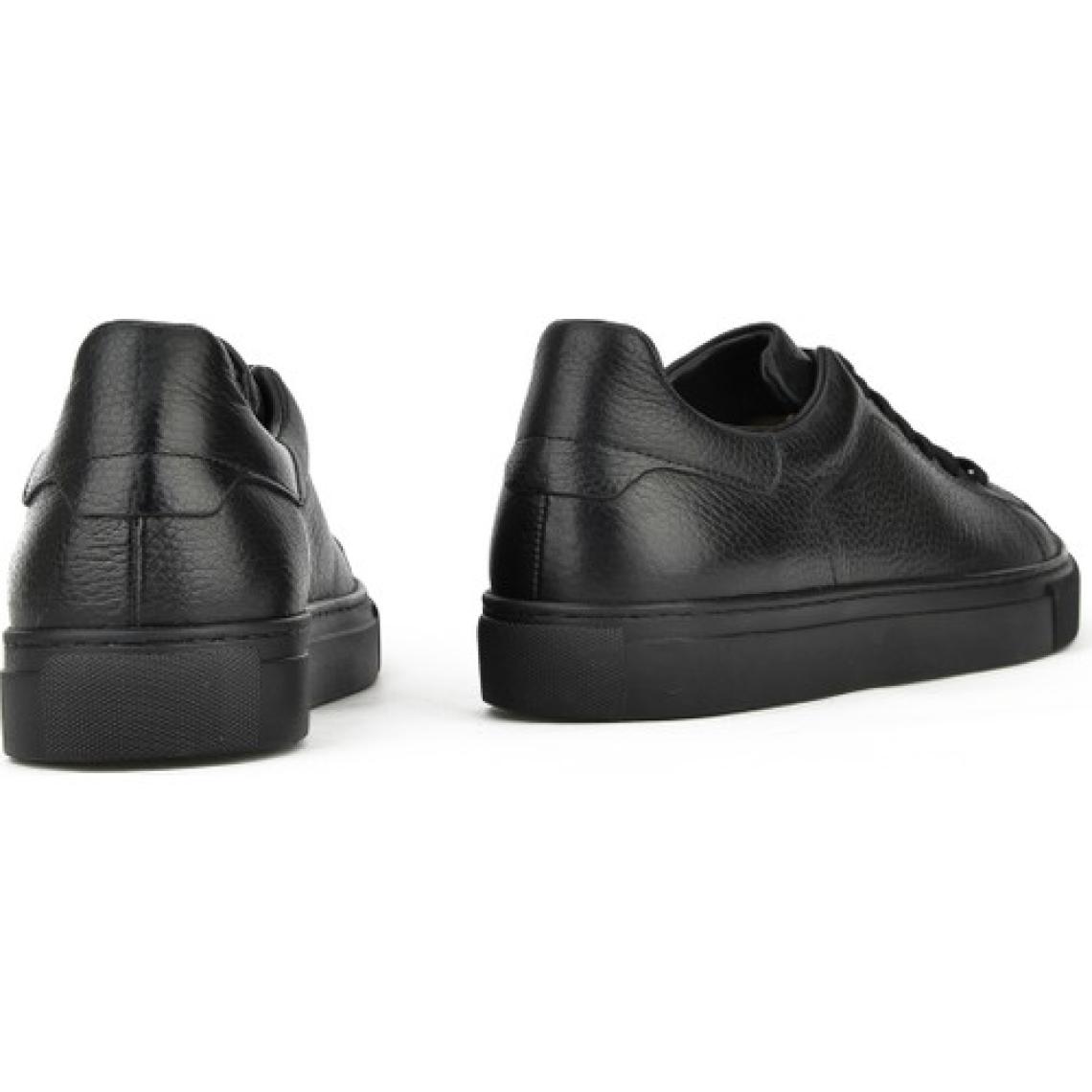 Ziya Erkek Deri Sneaker 1331026ZF7 Siyah