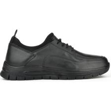 Ziya Erkek Deri Sneaker 133423Z68 Siyah
