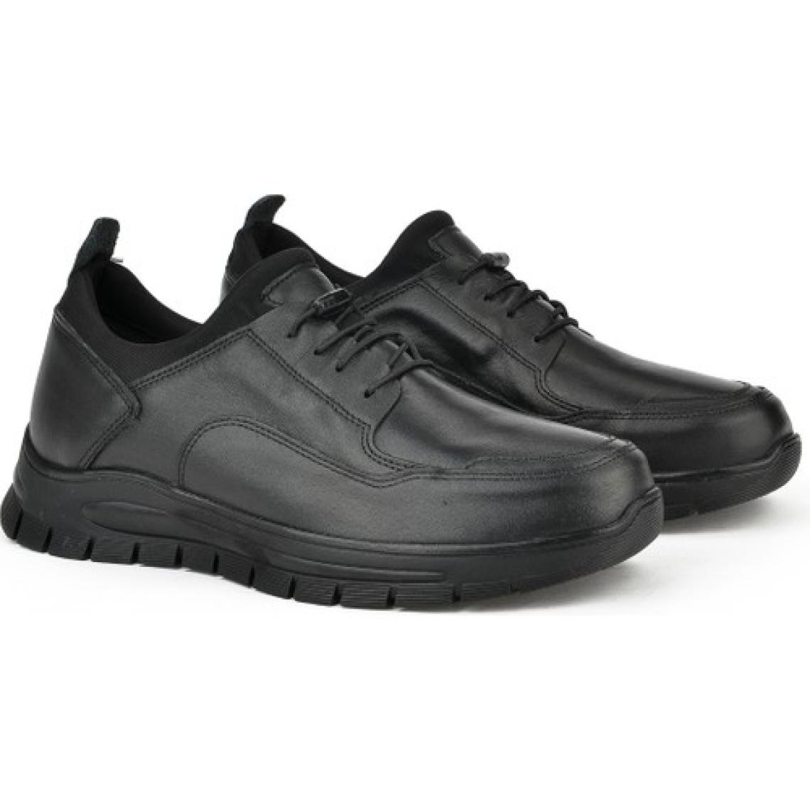 Ziya Erkek Deri Sneaker 133423Z68 Siyah