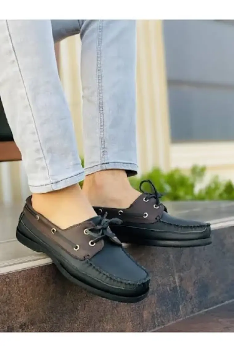Muggo Laxter Garantili Erkek Hakiki Deri Günlük Klasik Casual Ayakkabı