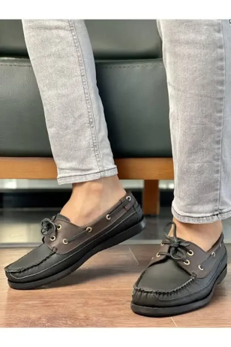 Muggo Laxter Garantili Erkek Hakiki Deri Günlük Klasik Casual Ayakkabı